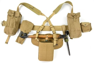 British WW2 Complete Webbing Rig