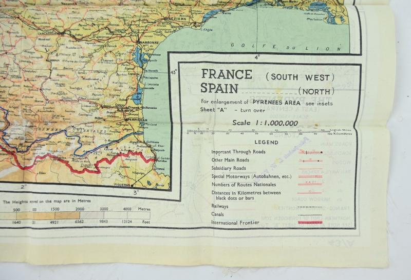 USAAF WW2 Pilot Escape Map 43A/B