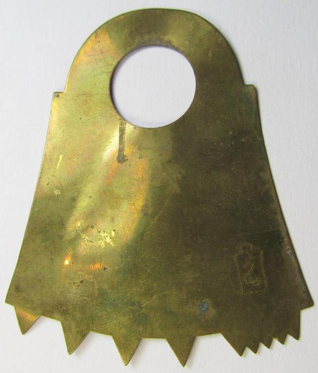 WWII-period, WH 'Marschabstände- o. Winkel-Messgerät' being an example as executed in golden-coloured- and/or copper- (ie. brass-) based material as was (presumably) produced by the: 'Esero'-company