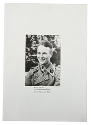 Signature of Waffen-SS KC Recipient 'Fritz Henke'