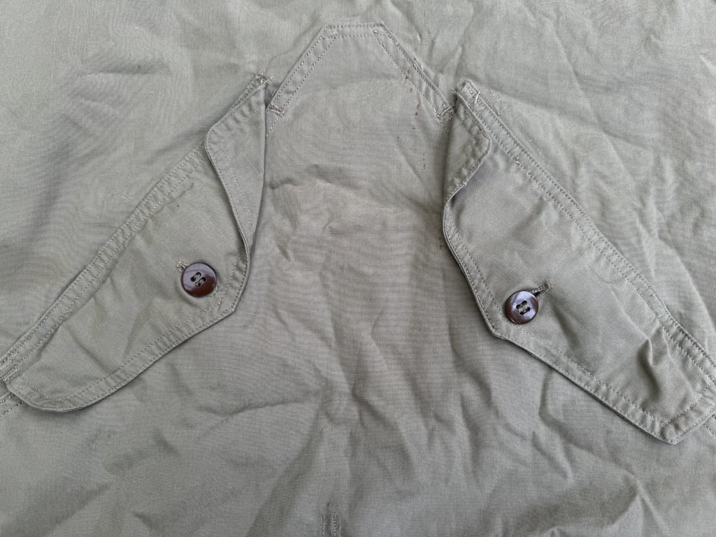 U.S. WWII reversible snow camouflage anorak/parka.