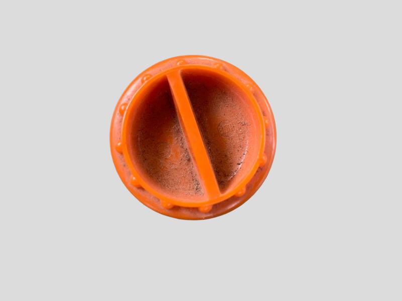 German WWII Orange Bakelite Salt Shaker