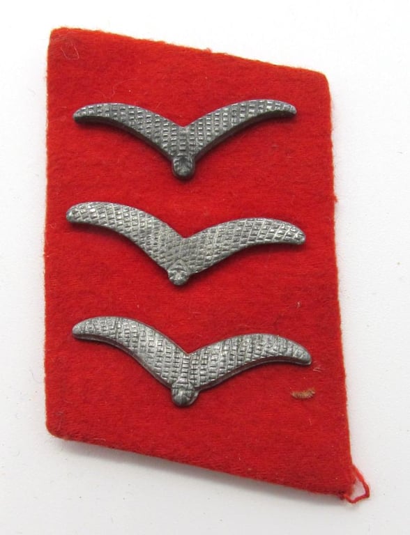 Luftwaffe 'Obergefreiter ' Collar Tabs for anti-aircraft ‘Flak’