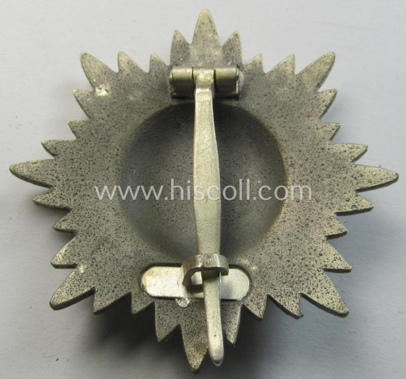 Attractive, WH-related so-called: 'Verdienstauszeichnung o. Steckkreuz für Angehörige der Ostvölker, 1. Klasse in Silber ohne Schwertern' being a clearly maker- (ie. '100'-) marked example that comes in an overall nice condition