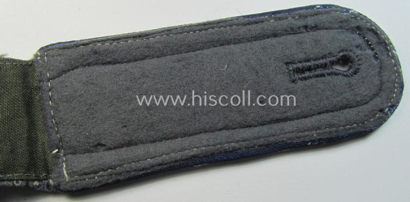 Neat - albeit regrettably single and hardly used! - WH (Luftwaffe) NCO-type shoulderstrap as was intended for usage by an: 'Unteroffizier einer Sanitäts-Abteilungs'