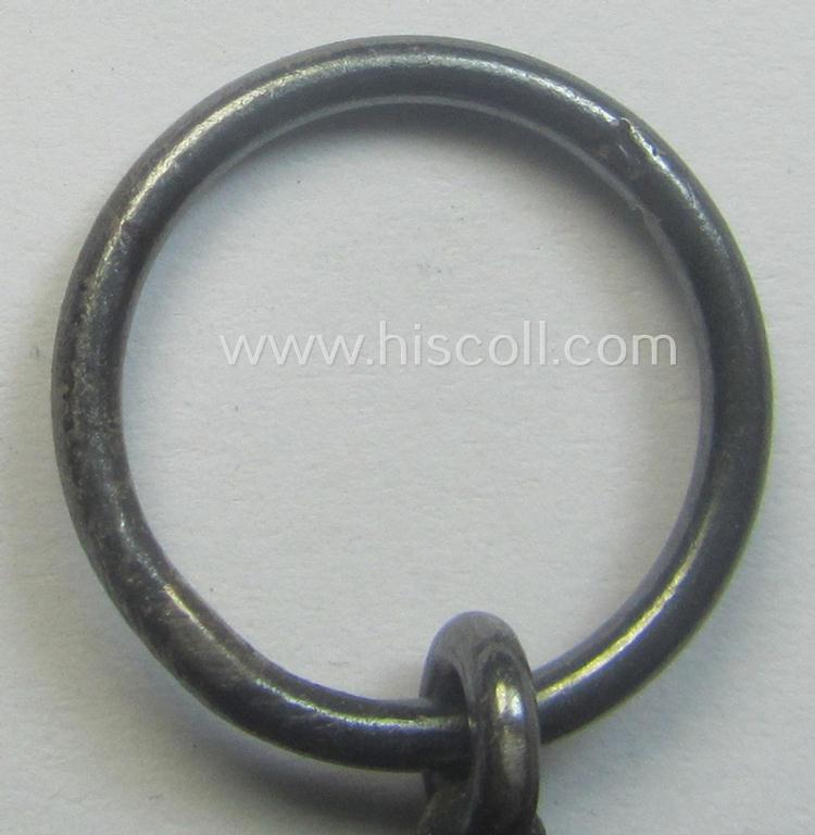 WWI-period: 'Eisernes Kreuz II. Klasse' (being a fully untouched and maker-marked example that comes with its fairly long-sized ribbon ie. 'Bandabschnitt')