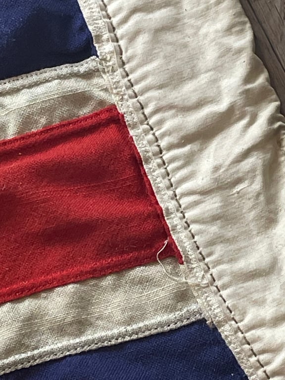 AUTHENTIC PANEL STICHED BRITISH WARTIME WW2 RAF STATION FLAG.