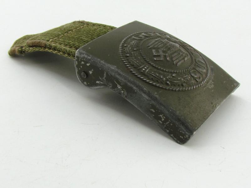 Wehrmacht (Heer) tropical ‘Afrikakorps’ steel belt buckle by Gustav Brehmer 1940