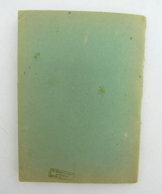 Booklet : "Karten- und Geländekunde (Maps and Topography)"