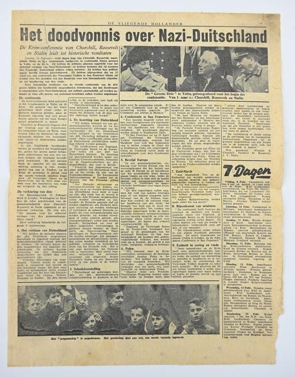 Allied Droppingsflyer 'De Vliegende Hollander' 16 February 1945