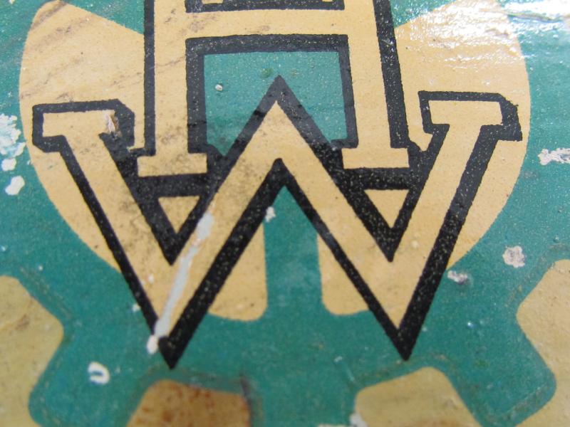 Original Steel Air Raid Gladiator Helmet Used by THW