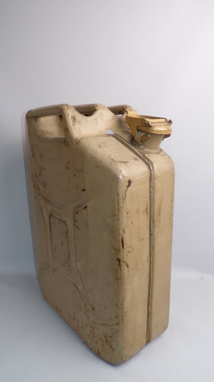 Tan color Wehrmacht-Einheitskanister (German Jerrycan)