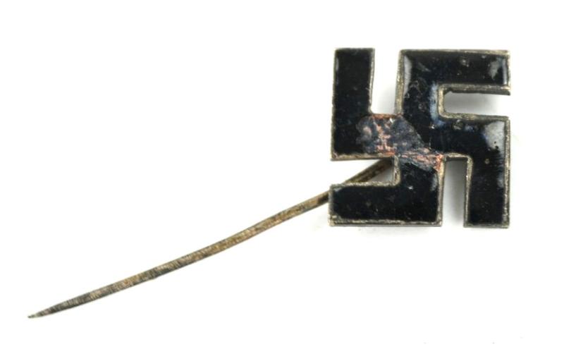 German Third Reich Enamel Swastika Pin