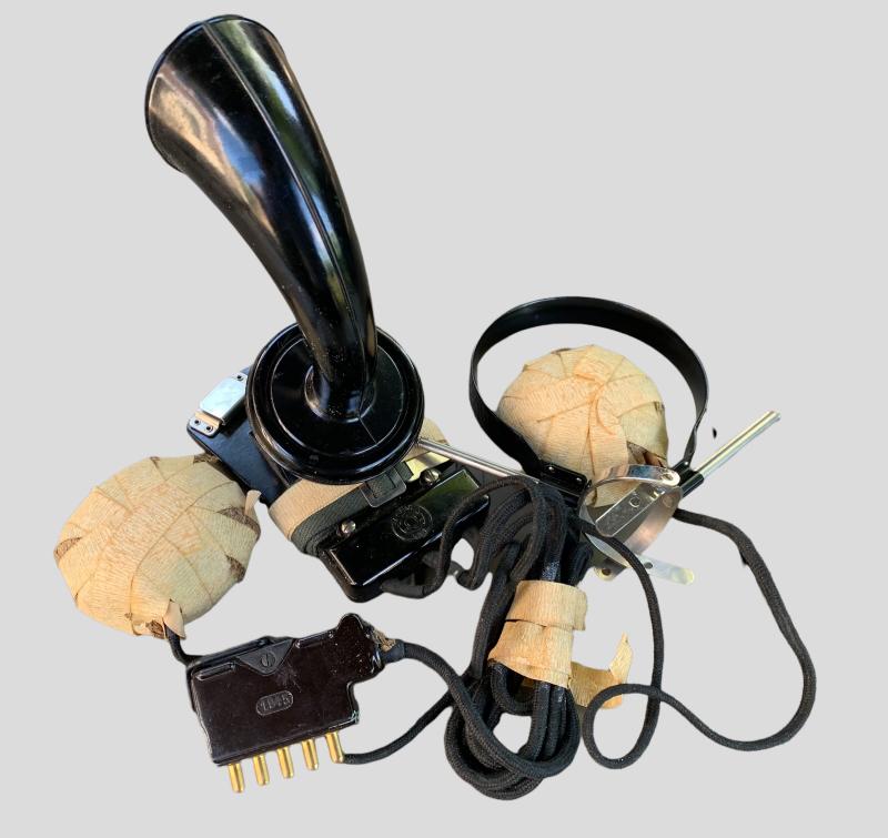 German WWII Breast Microphone and Headphone -1945-