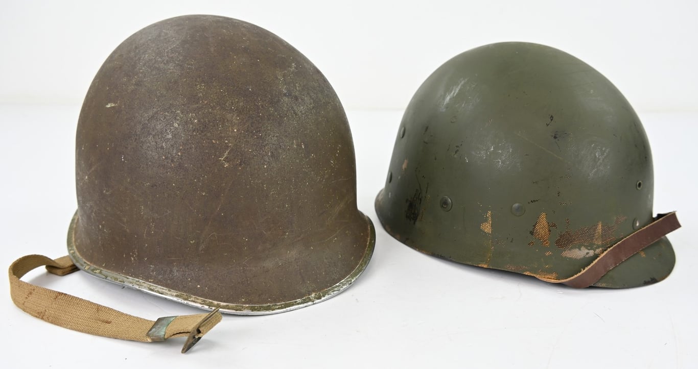 US WW2 M1 Fixed Bale Combat Helmet
