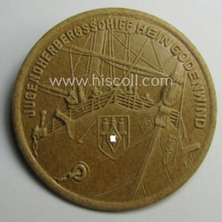 Commemorative - beige-coloured and/or: carton-based(!) - 'Marine HJ'-...