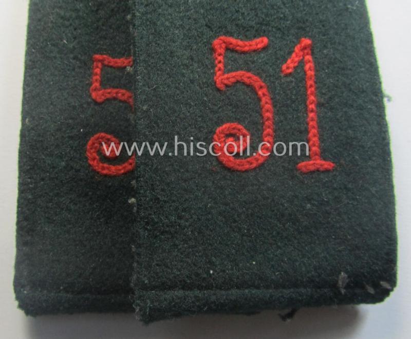 Pair of WH (Heeres) EM-type shoulderstraps: 'Sld. des Artillerie-Rgts. 51'