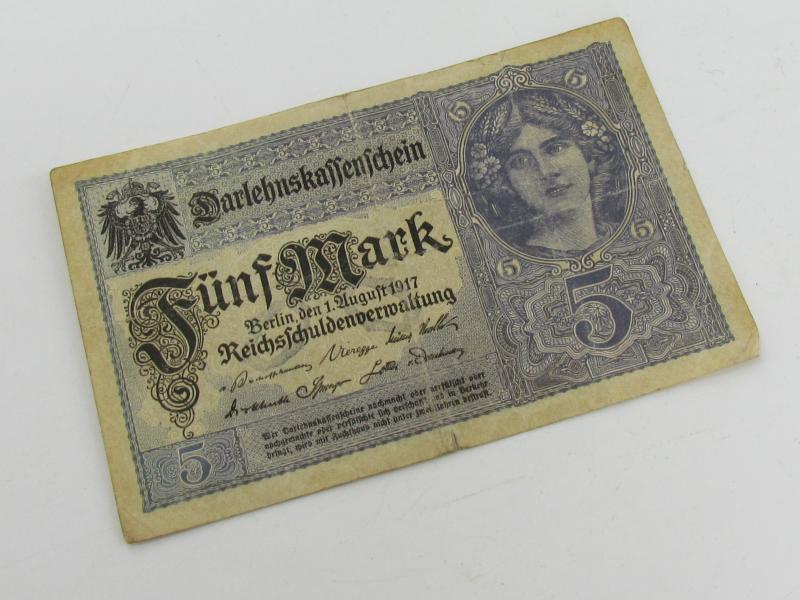 Deutsches Reich, 5 mark 1917