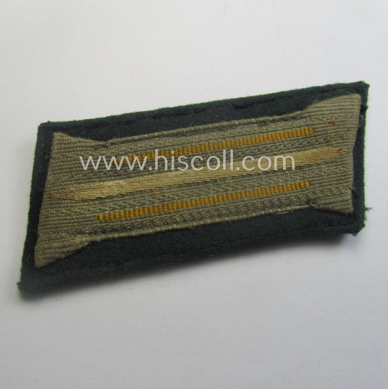 Pair of WH (Kriegsmarine) EM- (ie. NCO-) type collar-tabs (ie. 'Einheitskragenspiegel'): 'Küsten- o. Marine-Art.'