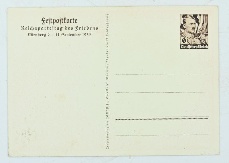 German Third Reich Postcard 'Reichsparteitag 1939'