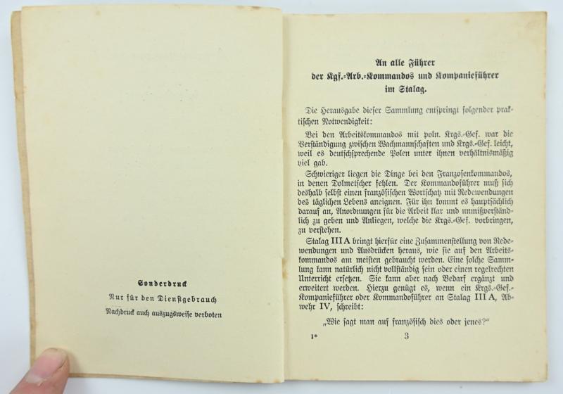 German POW Language Pocket Book