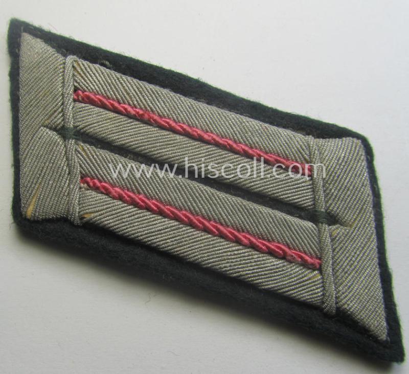 Pair of WH (Heeres) collar-tabs (ie. 'Kragenspiegel für Offiziere'): 'Offizier der Panzer- o. Pz-Jäger-Truppen'