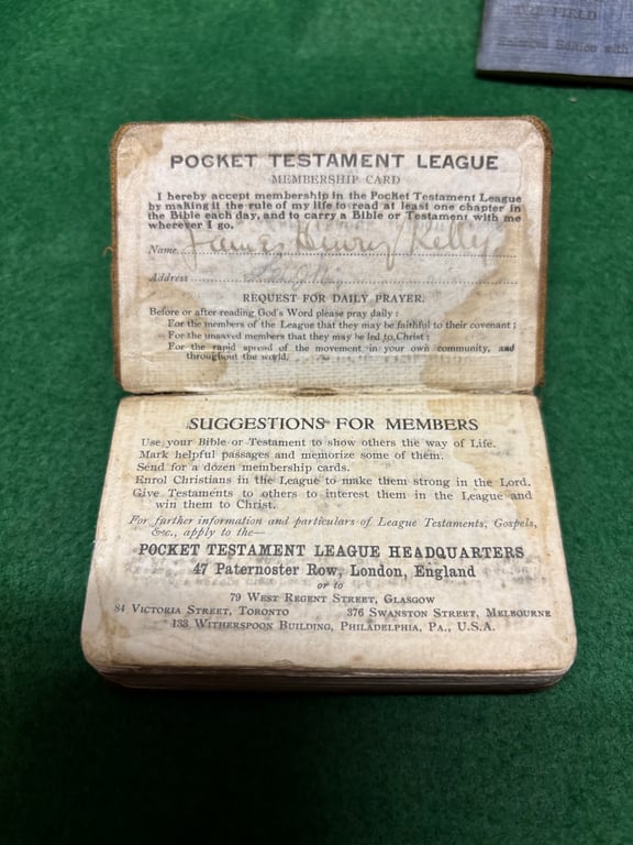 Casualty Group L 9831 Gunner Kelly RFA