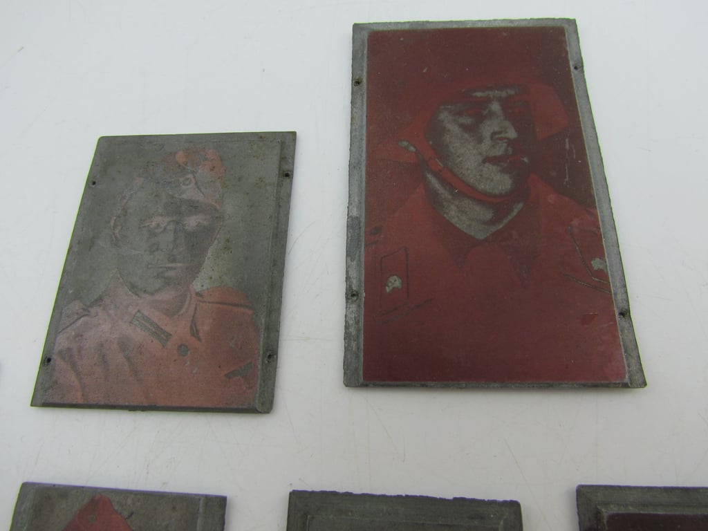 24x Original German Newspaper Photo “Druckplatte” (printing plate)