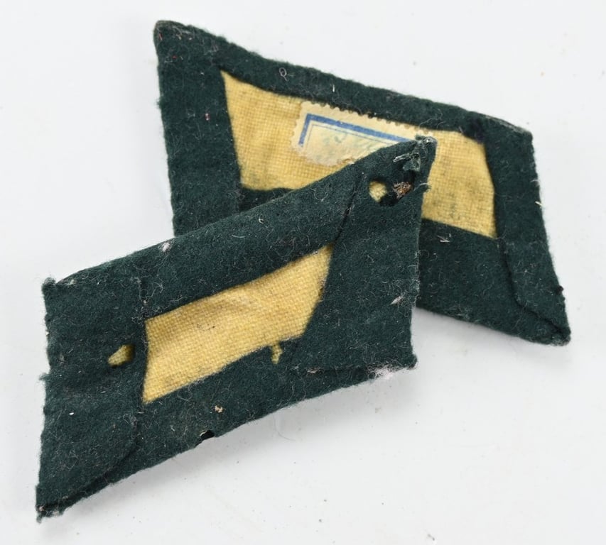 German WH Panzer Officer Collar Tabs Set