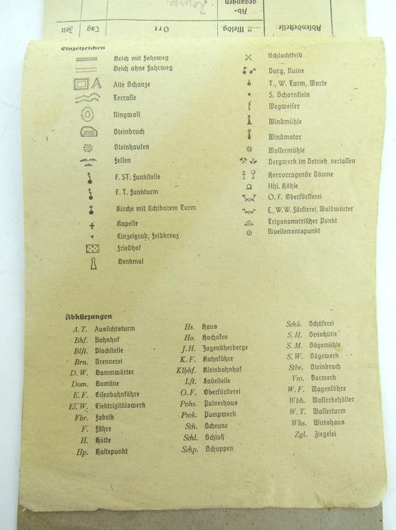 German mapcase notebook ( Melde-Block )