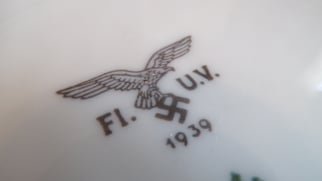 Luftwaffe dinner plate  Fl.U.V 1939