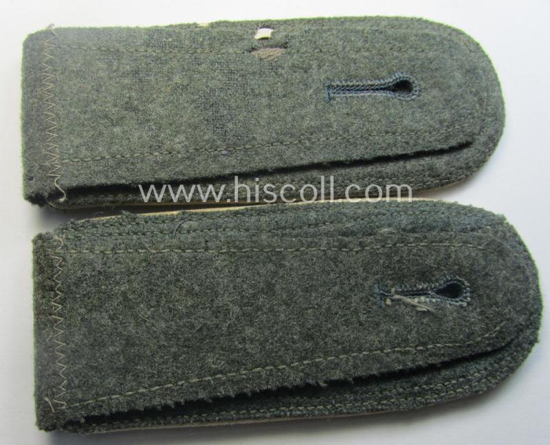 Pair of early- (ie. mid-) war-period WH (Heeres) 'M40'- (ie. 'M43'-) pattern, neatly 'cyphered' NCO-type shoulderstraps as was intended for a: 'Feldwebel u. Mitglied des Radfahrer-Schwadrons 2'