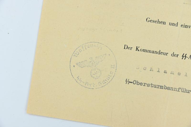German Waffen-SS Personal Research File 'SS-Sturmmann Alfred Dreilich'