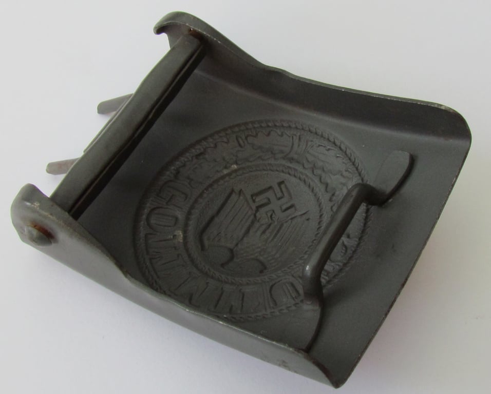 Wehrmacht Heer Late War Steel Belt Buckle – Excellent Condition