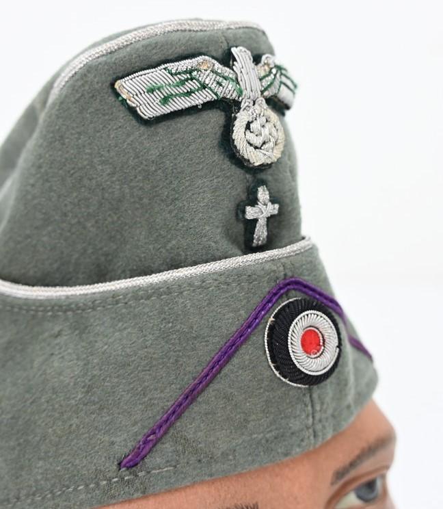 German WH Officer Field Chaplain Side Cap