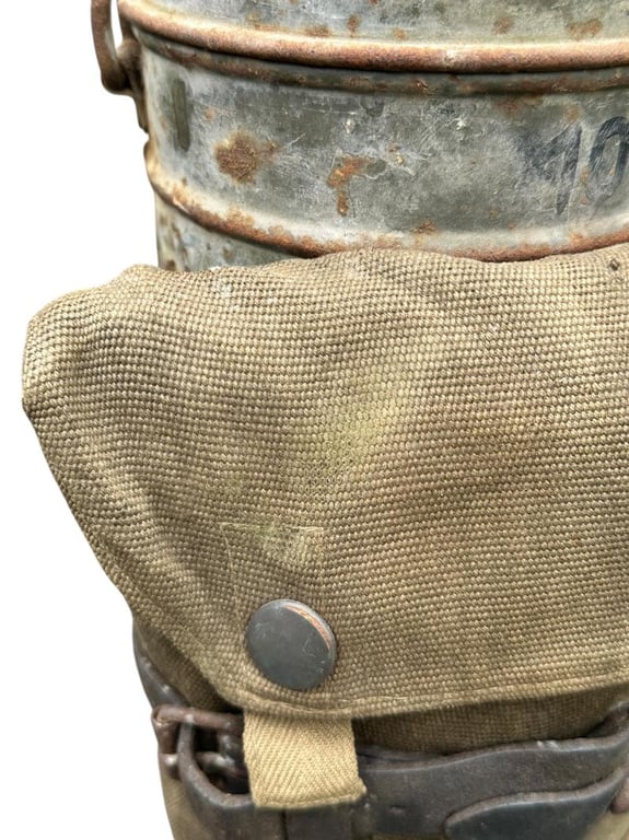 Camouflaged Gasmask with Gascape