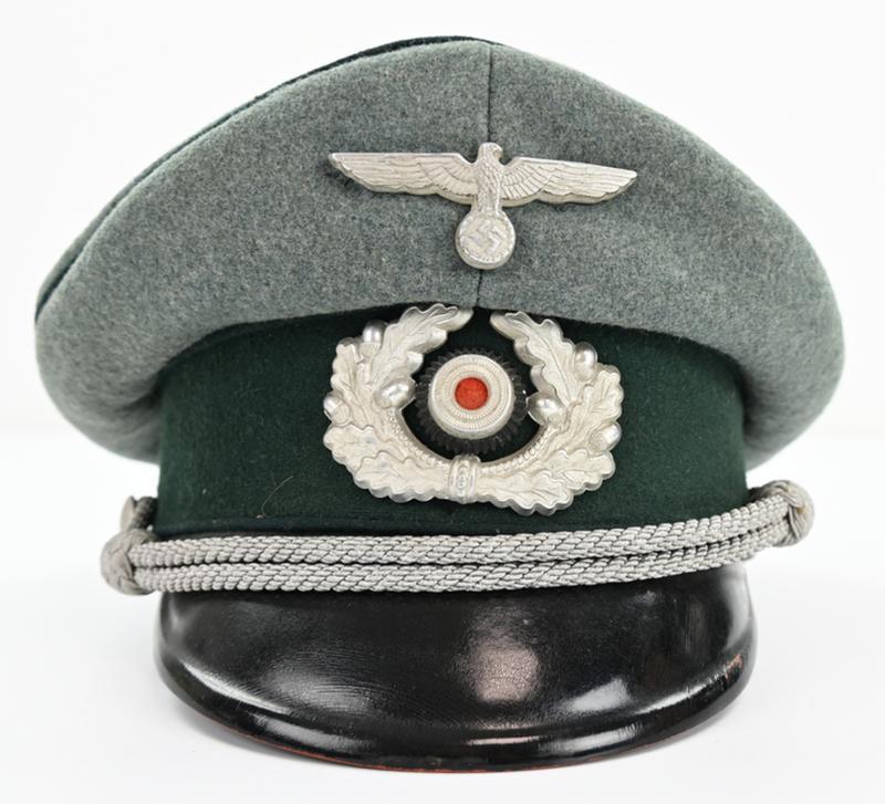 German WH Heer Officer Administrative Visor Cap