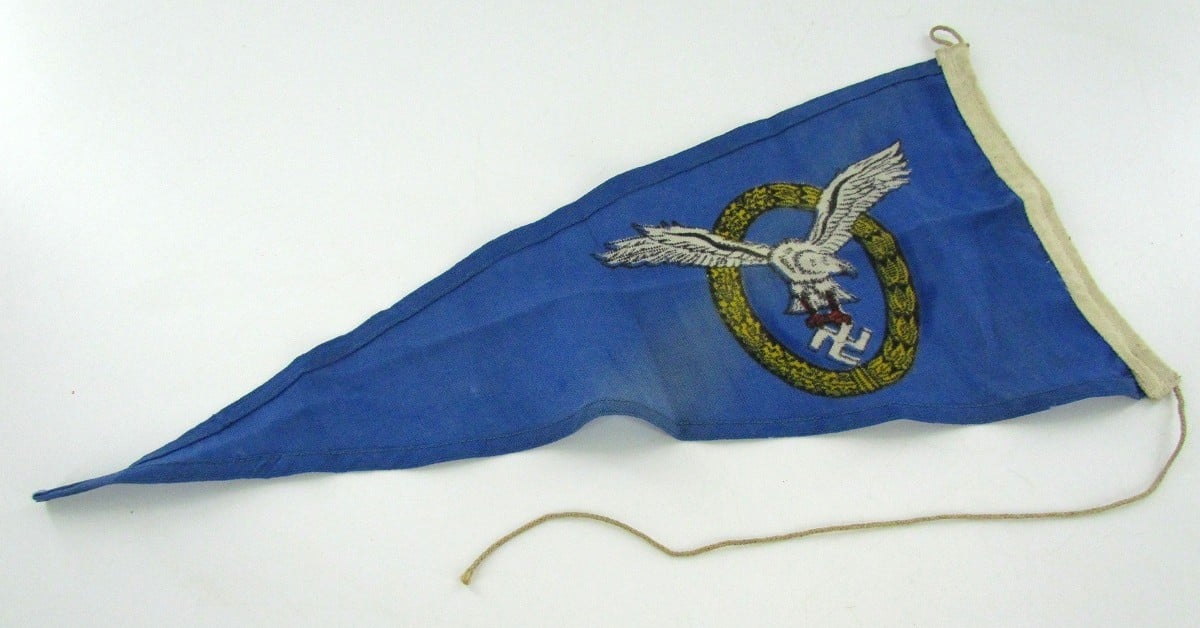 Extremely Rare German Luftwaffe Sailing Burgee – Seglerschaft der Luftwaffe im Marine-Regatta-Verein