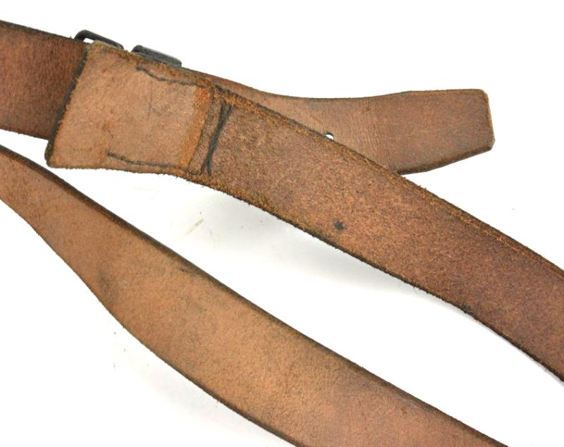 German WH Flag Pole Leather Carrying Holster