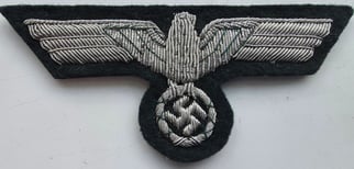 WW2 Wehrmacht Officers bullion breast eagle