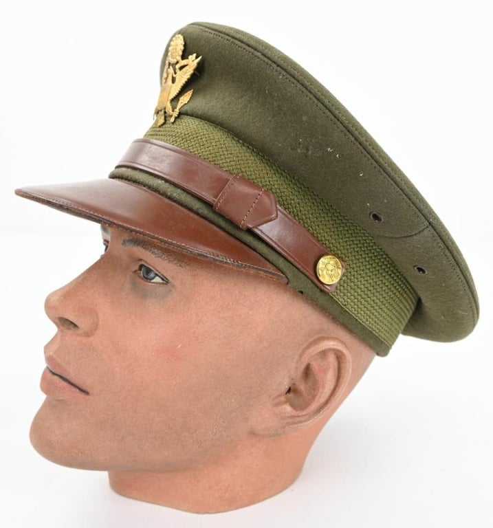 US WW2 Officer's Crusher Visor Cap