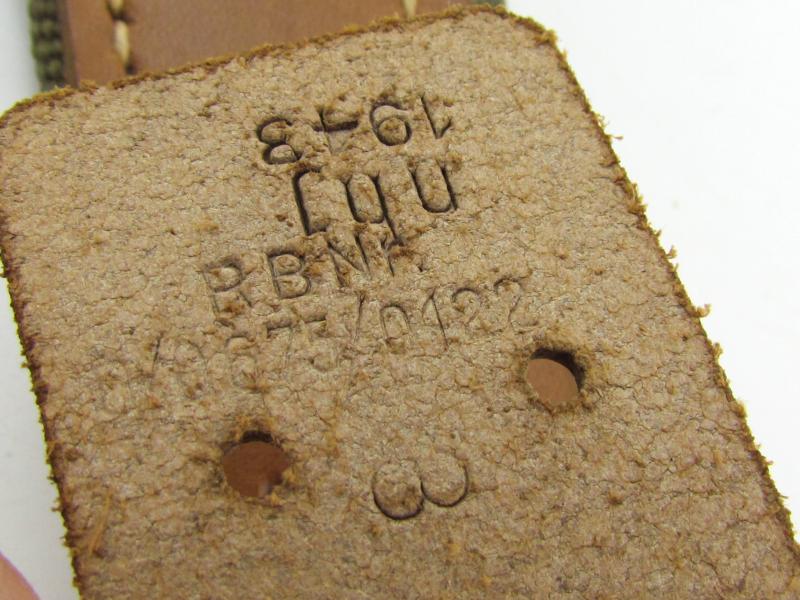 Wehrmacht tropical ‘green’ webbing belt 1943 ( Mint )