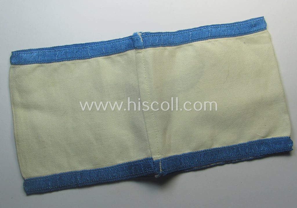WH (Luftwaffe) armband (or: 'Dienst-Armbinde') as was (presumably) intended for (non-graduated) staff-members serving within one of the air-force, officers'-cadet-schools