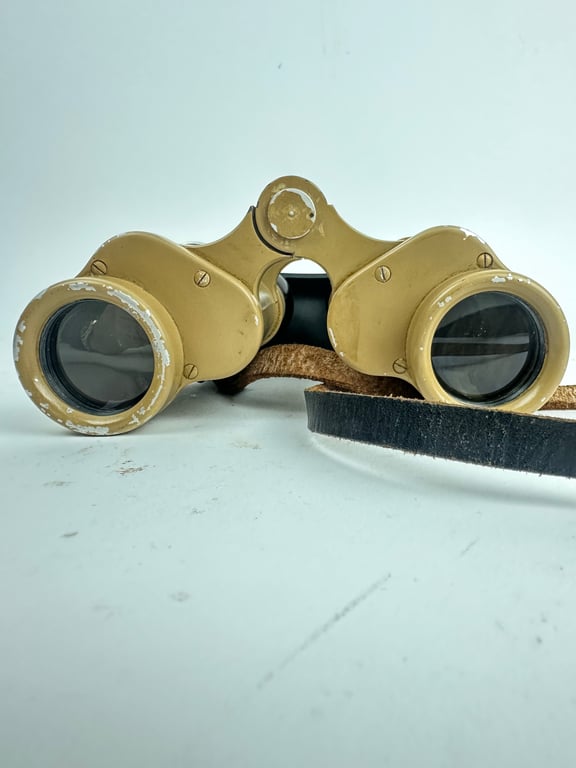 German WW2 Tan 6x30 Binoculars "cag"
