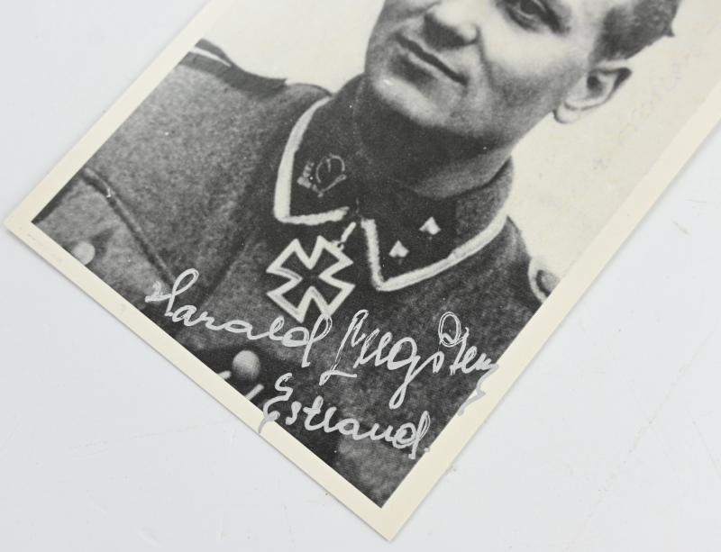 Signature of Waffen-SS KC Recipient 'Harald Nugiseks'