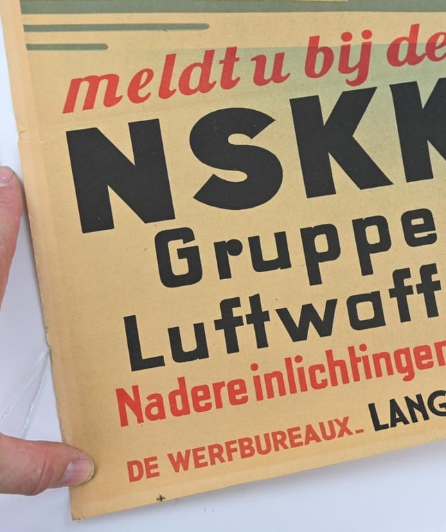 Dutch NSKK Poster 'Ook Gij behoort bij ons'