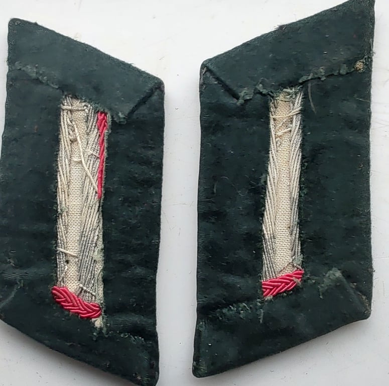 WW2 German Army Veterinarian Officers collar tabs