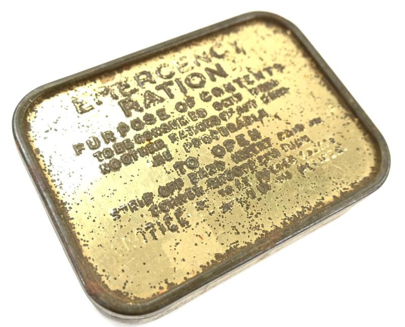 British WW2 Emergency Ration Tin Can