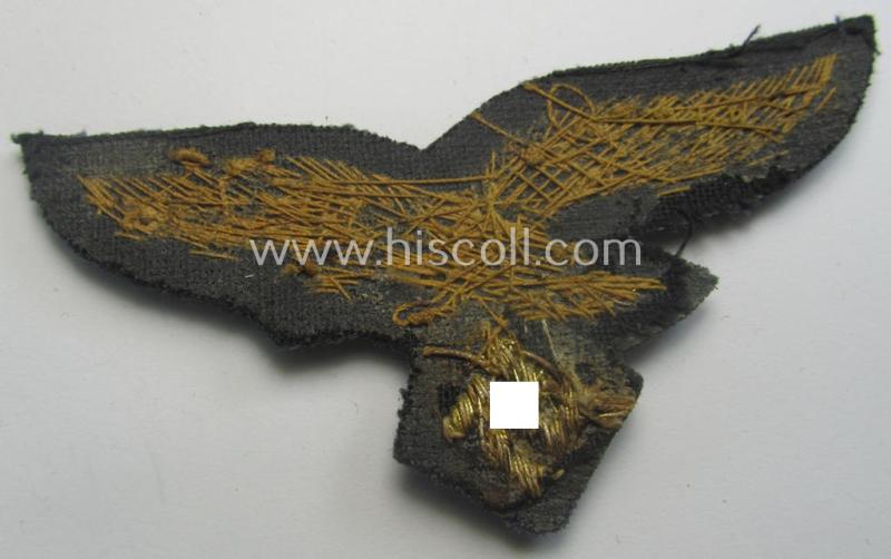 Very detailed, WH (Luftwaffe) general-officers'-type, hand-embroidered breast-eagle (ie. 'Brustadler für Generale der Luftwaffe')