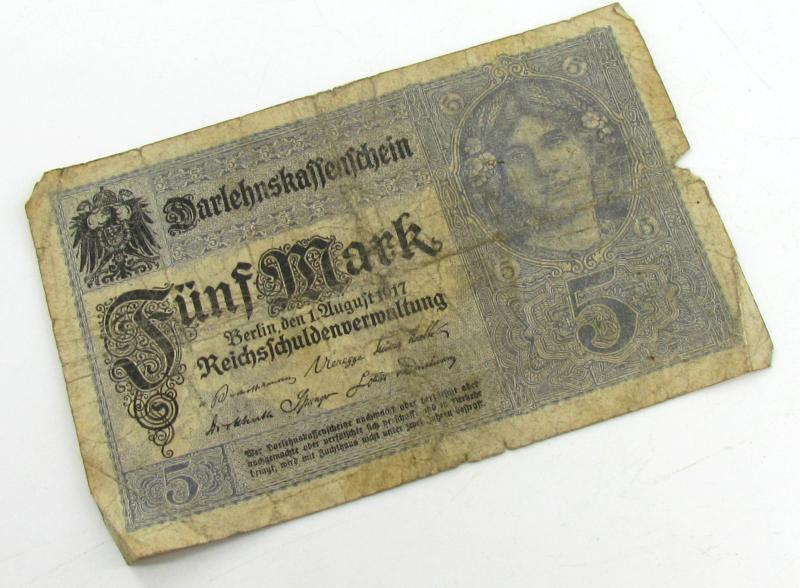 Deutsches Reich, 5 mark 1917